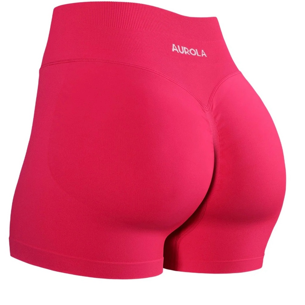 AUROLA Women's Vibrant Pink Bike/Yoga Shorts